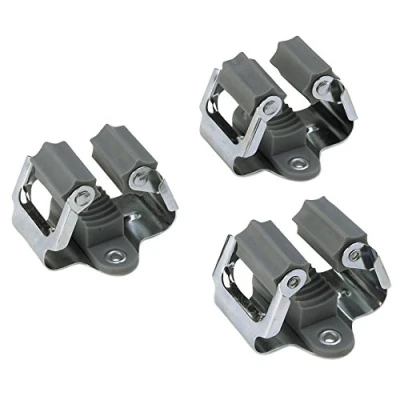 Imagen de Meister 9952600 Soporte para herramientas (3 unidades, acero muelles, montaje sencillo, fijación mediante pinzas)