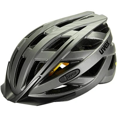 Imagen de uvex City i vo MIPS, casco ligero unisex, sistema incluye luz LED, titan matt, 52 57 cm