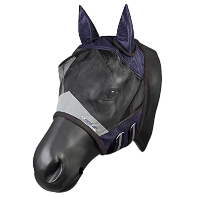 Imagen de PFIFF 102943 Máscara antimoscas con protección UV, Color Azul Oscuro
