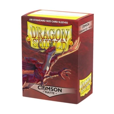Imagen de Arcane Tinmen ART11021 Matte Crimson 100 Protective Sleeves Card