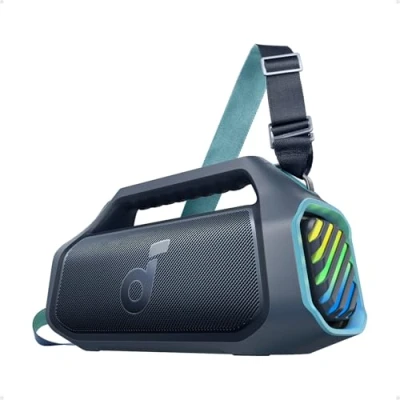 Imagen de Soundcore Boom 2 Plus Altavoz Bluetooth Potente, 140 W con 2+2 Canales Estéreo, BassUp 2.0, Carga Rápida de 30 W, 20 h Autonomía, IPX7, Flotante, Luces RGB, USB C, EQ Personalizado, 5.3
