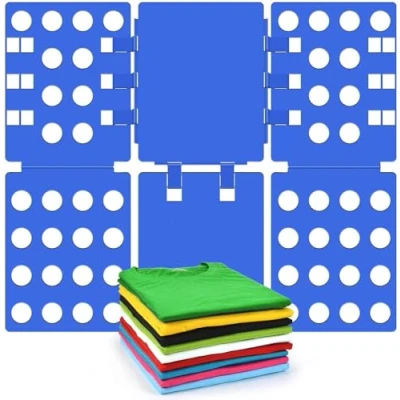 Imagen de BoxLegend V1 Doblador Camisetas Ropa Tabla Para Doblar Conveniente Camisas Niños y Adultos, Azul