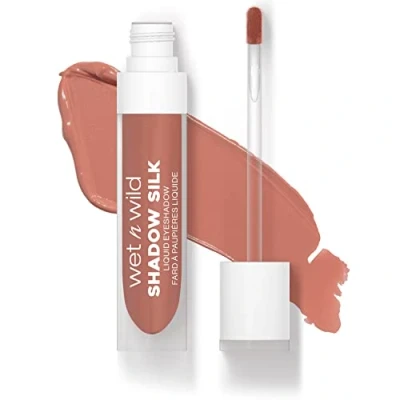 Imagen de Wet n Wild Sombra de Ojos Líquida Shadow Silk, óptima Pigmentación con Acabado Brillante, Seca Rápidamente, Fácil Aplicar Aplicador Varita, Tono Neutral Terra
