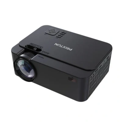 Imagen de PRIXTON Goya Proyector Portátil de 2.800 Lumens, 2 Altavoces y Mando a Distancia, 50.000H, Conexión VGA, HDMI, USB, MicroSD AV in