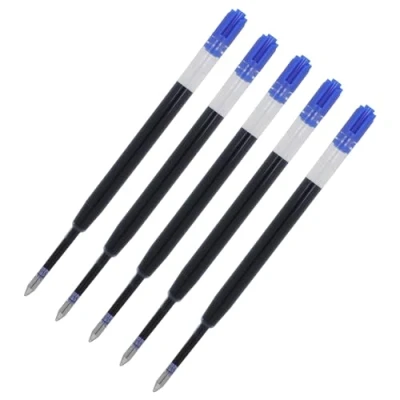 Imagen de Westcott E 733496 00 Minas de tinta gel G2 (5 unidades, 0,7 mm, compatible con ISO Standard G2, azul secado rápido, 5 unidades)