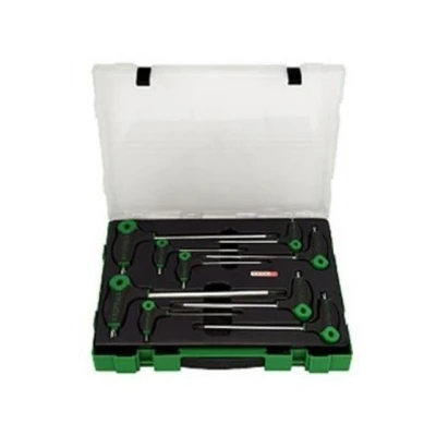 Imagen de TOPTUL GZC09040 Kit de atornilladores 9 T10, T15, T20, T25, T27, T30, T40, T45, T50 Maleta plástico