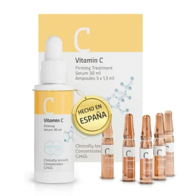 Imagen de Vitamina C Serum Facial 30 ml Antimanchas, Antiarrugas y Antiedad Reduce marcas de edad manchas pigmentarias Contorno Ojos Piel Firme, Radiante Elemental Care