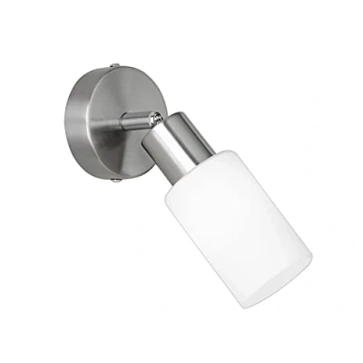 Imagen de Reality Mars Foco, bombilla excluida, E14, 40 W, 230 V, A++, E, IP20, alto 19,5 cm, diámetro 8 metal, níquel mate