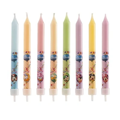 Imagen de Dekora Velas de Cumpleaños Infantiles Mickey y sus amigos Disney 9 cm 8 unidades