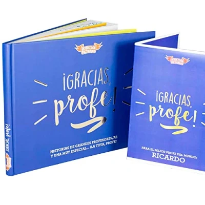 Imagen de Regalo Personalizado para Profesores y profesoras: Libro ¡Gracias, profe!’ con Tarjeta Personalizada