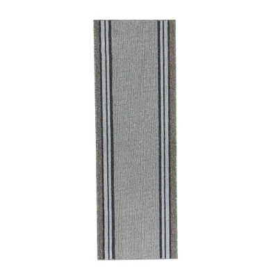 Imagen de Alfombra larga para pasillo, cocina, entradas antideslizante de color marrón taupe, lavable en lavadora y a mano.