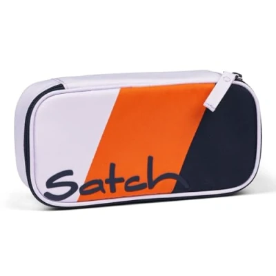 Imagen de satch Caja extragrande con compartimento separador, cremallera, soporte para bolígrafos, escuadra, ventana horario, color azul oscuro
