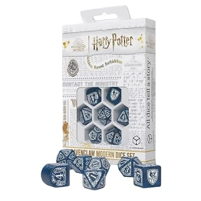 Imagen de Juego de Dados Modernos Ravenclaw Harry Potter Azul (7)