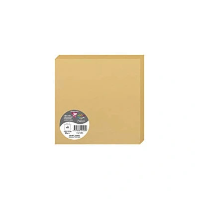 Imagen de Clairefontaine 2126 C Pollen Pack de 25 Sobres dípticas 16 x cm), color caramelo 0.10