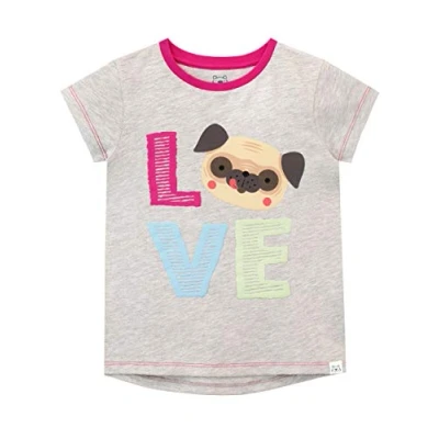 Imagen de Harry Bear Camiseta de Manga Corta para niñas Doguillo Amor Gris 7 8 Años