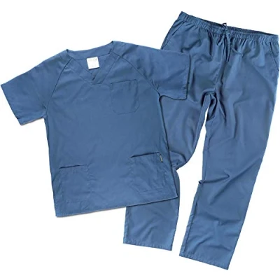 Imagen de Work Team Uniforme Sanitario, con elástico y cordón en la Cintura, Casaca Pantalon Unisex Azafata M