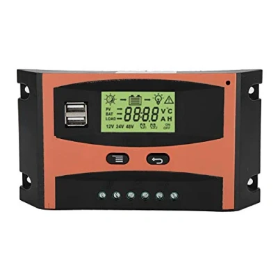 Imagen de MPPT solar Regulador Controlador de Carga PCB Placa circuito del panel Pantalla LCD 12V / 24V automático batería(30A)
