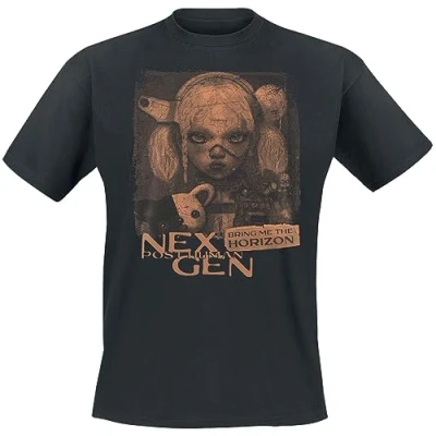 Imagen de Bring Me The Horizon Distressed Next Gen Hombre Camiseta Negro M 100% algodón Regular