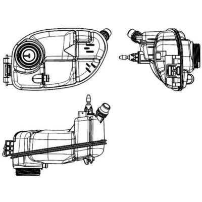Imagen de MAHLE ORIGINAL CRT 65 000S Depósito de Agua con sensor, sin tapa MERCEDES BENZ: Clase A, CLA Coupé, B