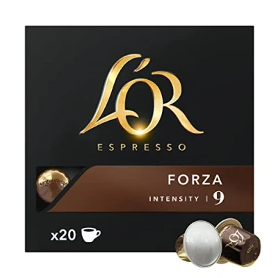 Imagen de L&#039;Or Espresso café Forza Intensidad 9 Nespresso cápsulas de aluminio compatibles 10 paquetes 20 (200 bebidas)