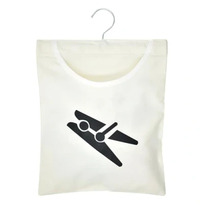 Imagen de 1 Bolsa para Pinzas de Ropa, con Ganchos Cesta se Puede Colgar,Bolsa Ropa Tender,Cesta