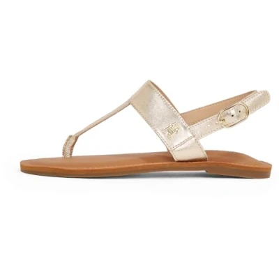 Imagen de Tommy Hilfiger Metallic Sandalias de dedo, Mujer, Talla: 37, Gold Zapatos