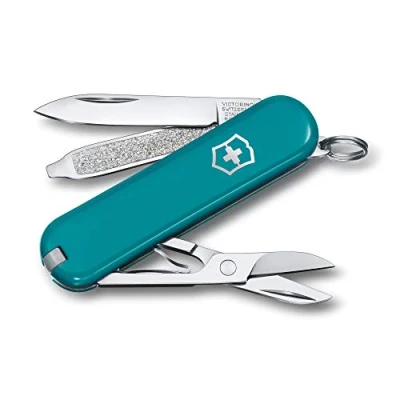 Imagen de Victorinox Classic SD, Navaja Multiuso Suiza, Cuchillo bolsillo, Regalo, 7 Funciones, Hoja pequeña, Lima de uñas