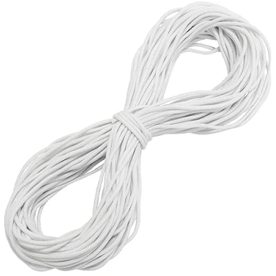 Imagen de AERZETIX C67294 Elástico Decorativo Redondo 25 Metros diámetro 2mm Color Blanco