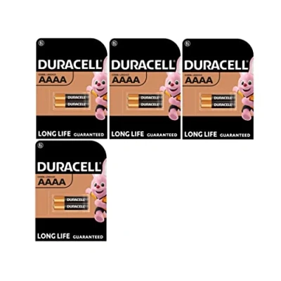 Imagen de 8 pilas alcalinas Duracell AAAA (4 blísters de 2 baterías)