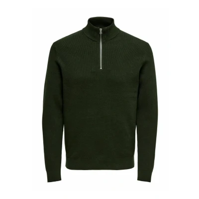 Imagen de Only &amp; Sons Onsphil HALF ZIP Jersey de punto, Hombre, Talla: XXL, Rosin