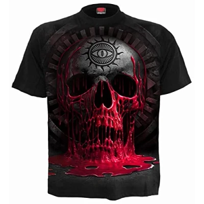 Imagen de Spiral Direct Enslaved Angel Lace Layered Long Sleeve Top Camisa Manga Larga, Negro (Black 001), 44 (Talla del Fabricante:) para Mujer