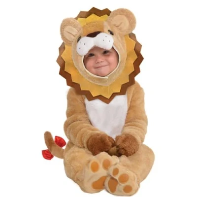 Imagen de amscan Dress Up Disfraz para bebé &#039;Little Roar&#039;, de 12 a 24 meses