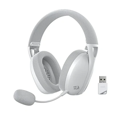 Imagen de Redragon H848 Auriculares inalámbricos Bluetooth para Juegos Ligeros Sonido Envolvente 7.1 Controladores de 40MM Micrófono Desmontable Multiplataformas PC, PS5/4/3, NS, Móviles