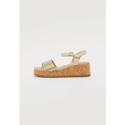Imagen de TOM Tailor Sandalias de cuña, Mujer, Talla: 39, Cream/multi coloured Zapatos