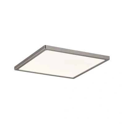 Imagen de Paulmann 92935 Panel LED Areo redondo, incl. 1x12 W IP44 regulable, lámpara de techo, níquel mate, plafón, plástico, para sala estar 3000 K
