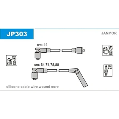 Imagen de JANMOR JP303 Juego de Cables Encendido MITSUBISHI: PAJERO 2, GALANT 4 Stufenheck