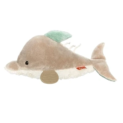 Imagen de Sigikid 43206 Peluche de delfín, Color Gris y Blanco