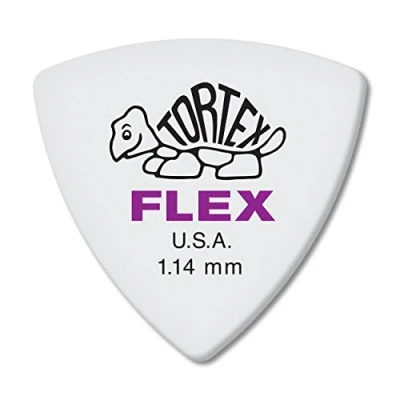 Imagen de JIM DUNLOP Púas Tortex Flex Triangulo 1,14mm Saco de 6