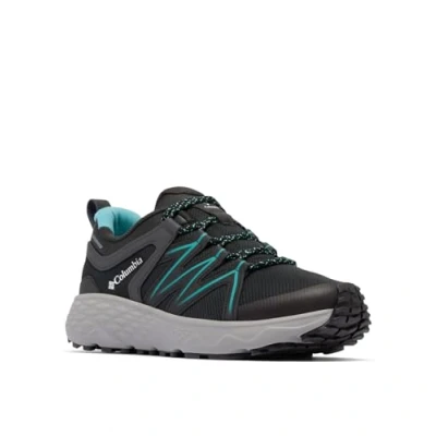Imagen de Columbia Women&#039;s Peakfreak Roam Waterproof, Waterproof Low Rise Trekking and Hiking Shoes, Black/Teal, 5