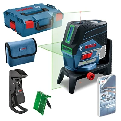 Imagen de Bosch Professional Sistema 12V Nivel láser GCL 2 50 CG (sin batería y cargador, verde, c/función aplicación, soporte, alcance visible: hasta 20 m, en L BOXX)