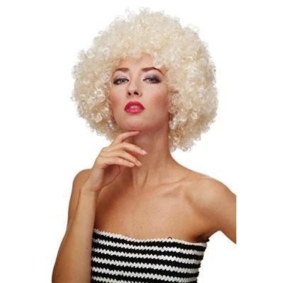Imagen de WIG ME UP Peluca Afro Rubio Claro Funk Disco años 70 80 Foxy Brown PW0011 P88