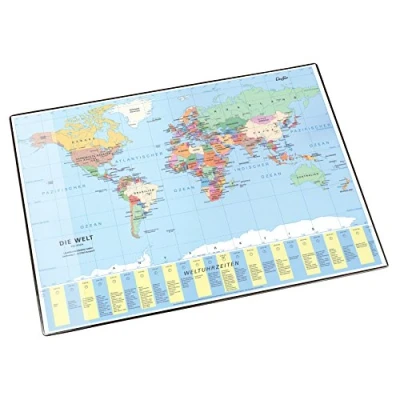 Imagen de Läufer 45351 Superficie para escribir con mapa del mundo.40 x 53 cm