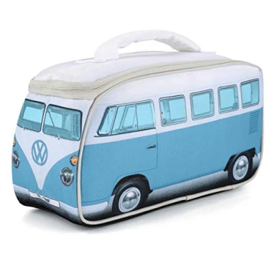 Imagen de Board Masters Volkswagen Collection Neceser para el almuerzo T1 Bulli Bus (azul/frontal del autobús)