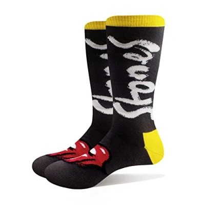 Imagen de The Rolling Stones Calcetines No Filter para Adultos Unisex (40,5 EU, 45,5 EU) (Negro, Amarillo)