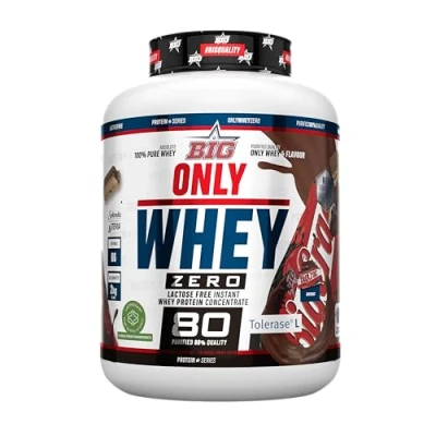 Imagen de BIG Proteínas Whey en Polvo para Masa Muscular y Recuperación, Máxima Calidad, Materia Prima Pemium Patentada, Sin Lactosa, Azúcar, Grumos (2Kg, BigCrac)