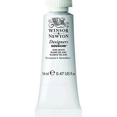 Imagen de Winsor &amp; Newton 0605748 Dise adores Gouache color 14ml Zinc Blanco