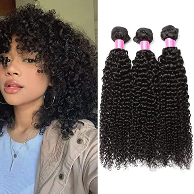 Imagen de Extensiones Brasileñas de Pelo Natural brasileño, Mechas rizado 3 rizos 16 pulgadas extensión 150g