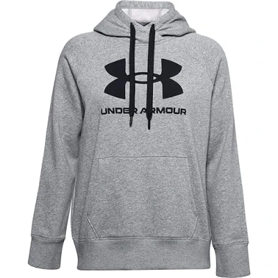 Imagen de Under Armour Sudadera con capucha de tejido Fleece y logotipo Rival Sudadera, Mujer, Steel Medium Heather / Black (035), MD