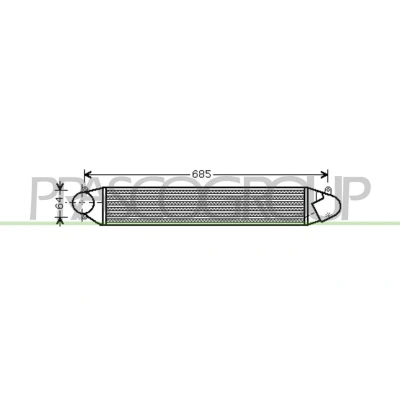 Imagen de PRASCO ST052N001 Intercooler