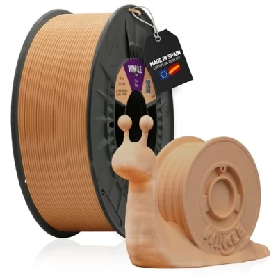 Imagen de WINKLE Filamento PLA HD Beige Impresora 3D 2,85mm 1kg Compatible con Todas las Impresoras Precisión Dimensional Bobina